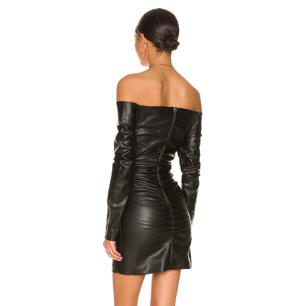 Revolve Bardot Marinella faux leather dress. Like new! Amazing quality - Picture 2 of 2